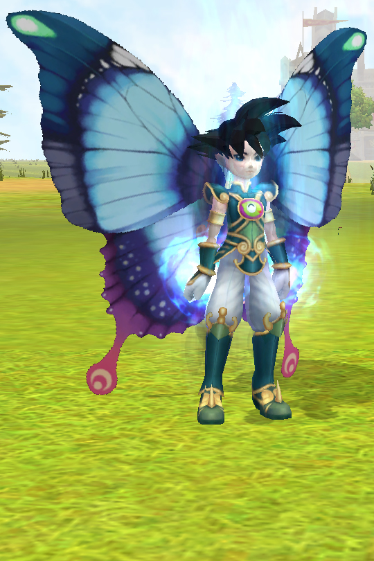 Blue Butterfly Wing Mask